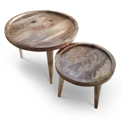 Bord|Soffbord Vintage|Vintage Soffbord 'Manarola' 2 delar - Natur