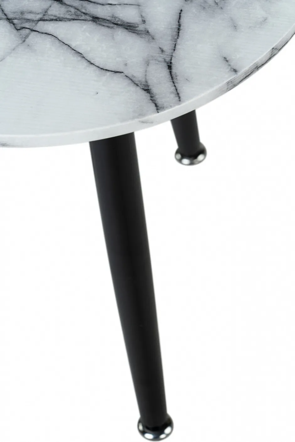Bord|Soffbord|Reforma Soffbord 'Marbleous' - Vit/Svart