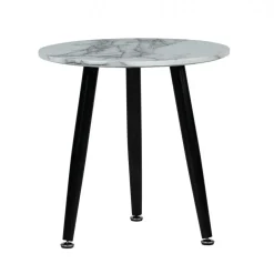 Bord|Soffbord|Reforma Soffbord 'Marbleous' - Vit/Svart
