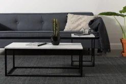 Bord|Soffbord|Zuiver Soffbord 'Marble Power' - Svart/Marmor