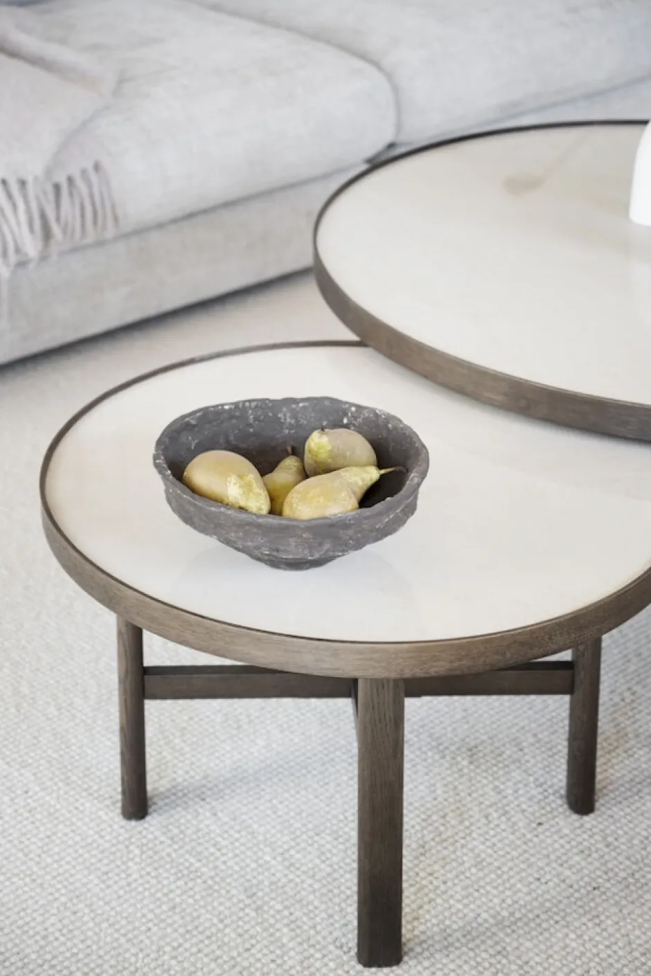 Soffbord|Vardagsrum|Rowico Home Soffbord 'Marsden' Runt 60cm - Brun
