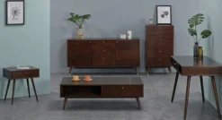 Bord|Soffbord|Reforma Soffbord 'Prime' - Valnöt/Mässing