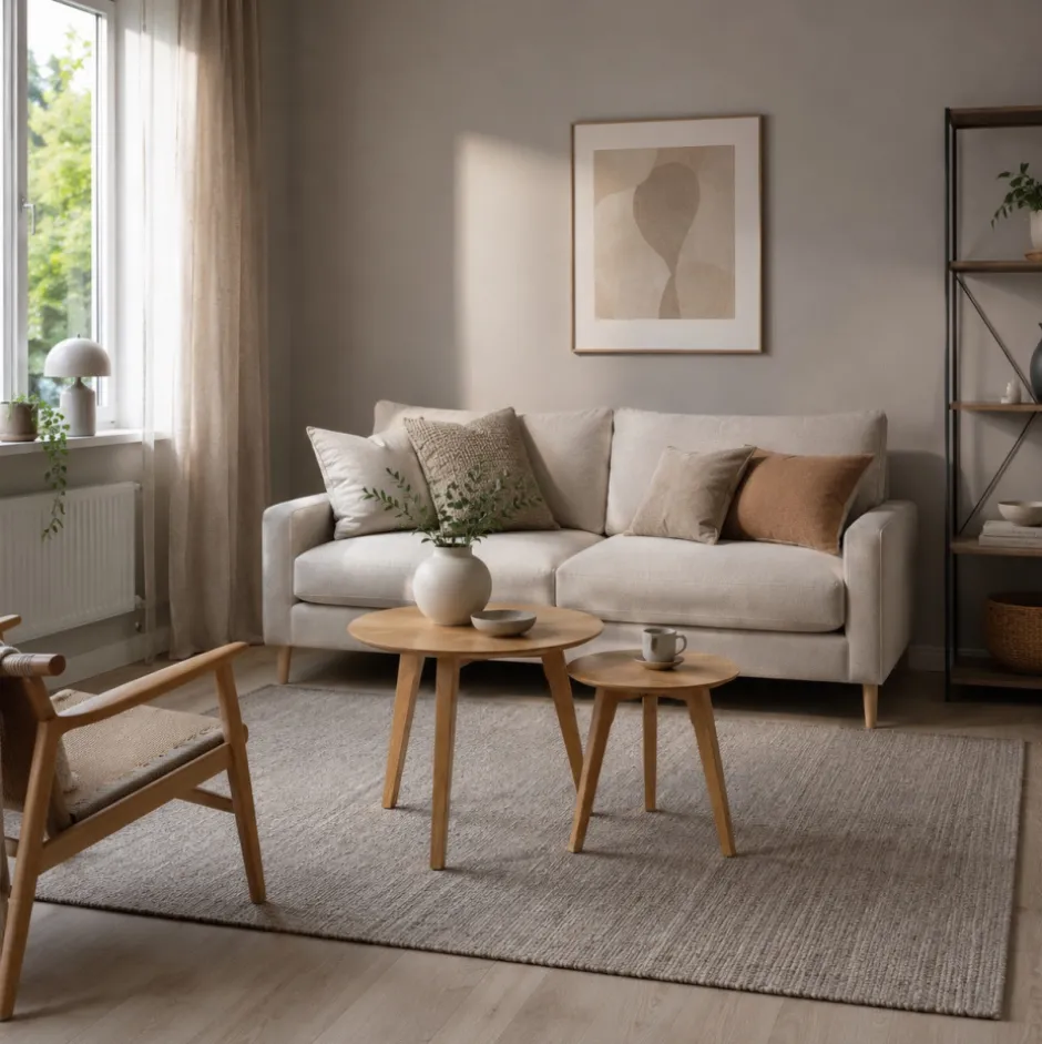 Bord|Soffbord|Reforma Soffbord Runt 'Nagano' 2 delar - Ek