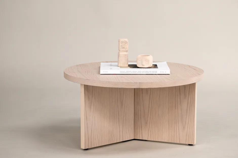 Bord|Soffbord|Reforma Soffbord 'Smögen' Runt 85cm - Natur
