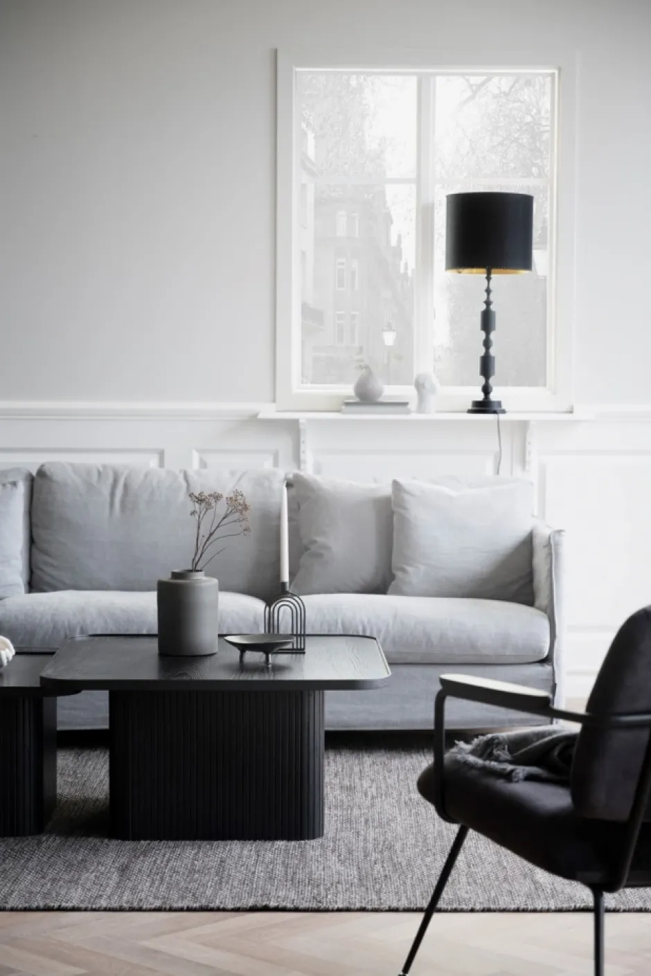 Soffbord|Vardagsrum|Rowico Home Soffbord 'Sullivan' 80x80cm - Svart