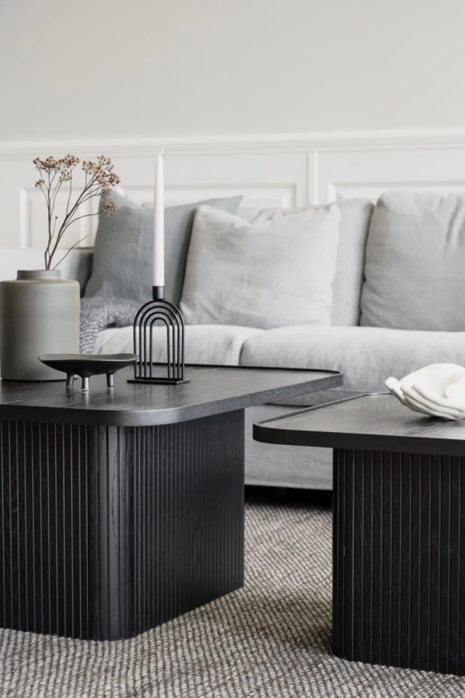 Soffbord|Vardagsrum|Rowico Home Soffbord 'Sullivan' 80x80cm - Svart