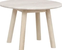 Soffbord|Vardagsrum|Rowico Home Soffbord 'Taransay' Runt 60cm - Beige/Vitpigmenterad