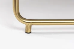 Soffbord|Vardagsrum|Reforma Soffbord 'Timpa' Runt 70cm - Grön marmor/Guld