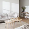 Soffbord|Vardagsrum|Rowico Home Soffbord 'Tompkins' runt Ø60 - Vitpigmenterad ek