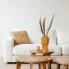 Soffbord Vintage|Soffbord|Vintage Soffbord Runt 80cm - Natur