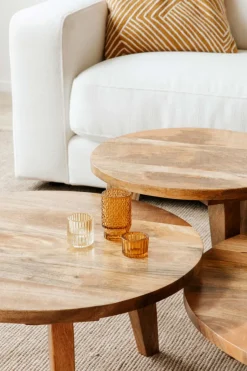 Bord|Soffbord Vintage|Vintage Soffbord '' Runt 50cm - Natur