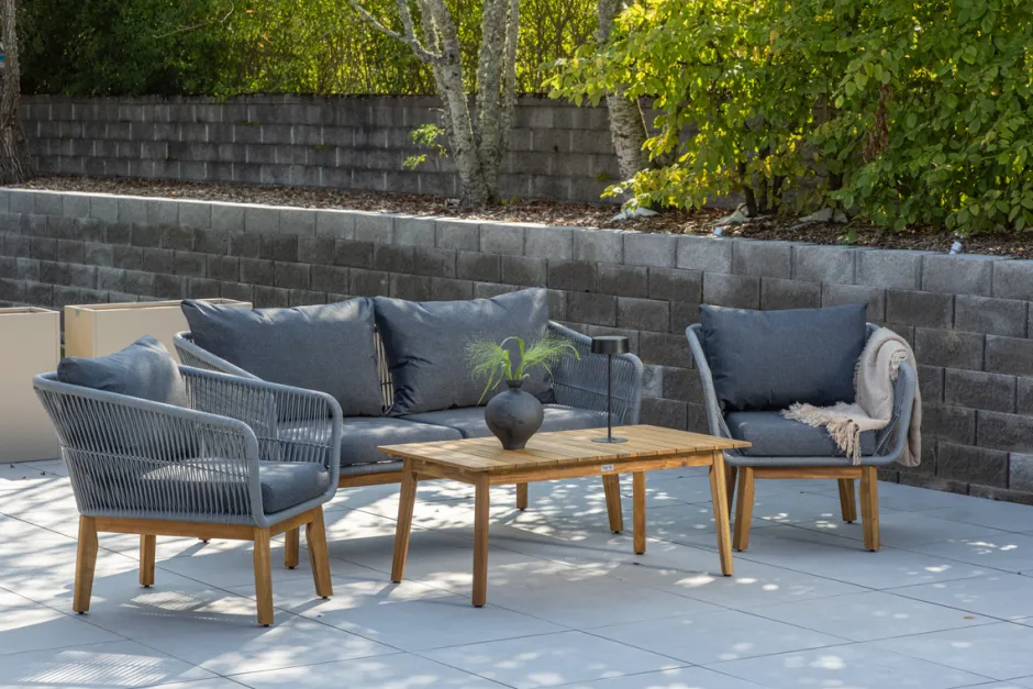 Utesoffor|Uteplats|Garden Prestige Soffgrupp 'Chania' - Grå/natur