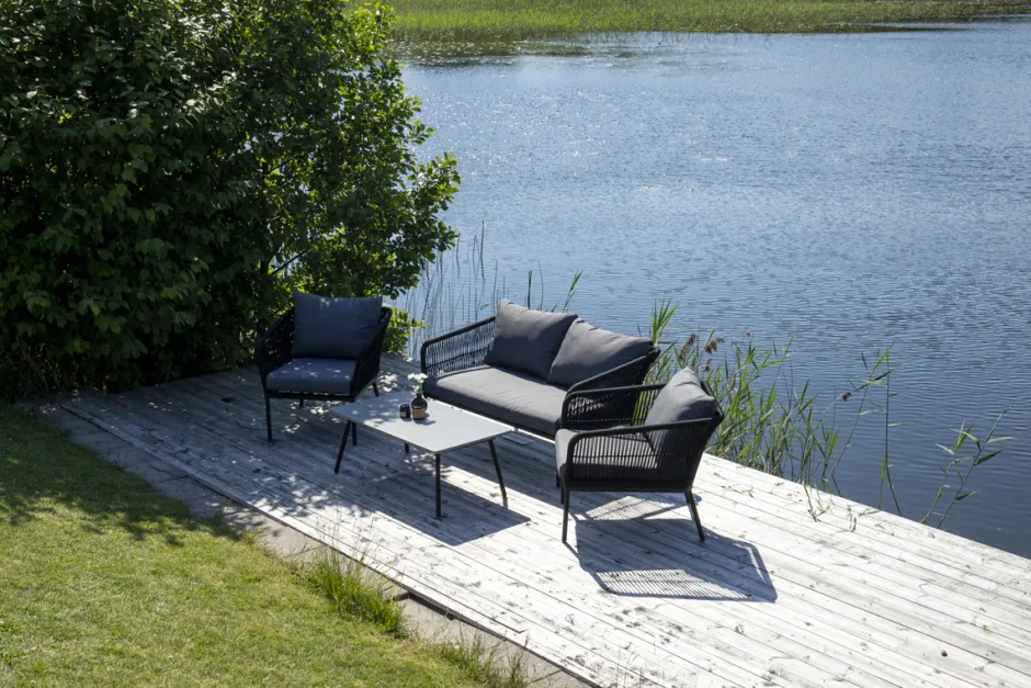 Utegrupper|Uteplats|Garden Prestige Soffgrupp 'Gaeta' - Svart