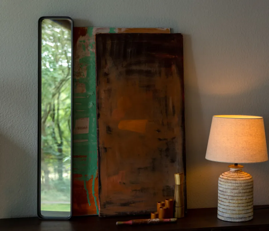 Speglar|Hall|Dutchbone Spegel 'Black Beam' - Svart