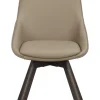 Stolar|Kök|Rowico Home Stol 'Alison' Läder - Beige/brun