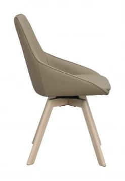 Stolar|Kök|Rowico Home Stol 'Alison' Läder - Beige/vitpigmenterad