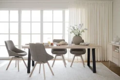 Stolar|Kök|Rowico Home Stol 'Alison' - Mörkbeige/Vitpigmenterad