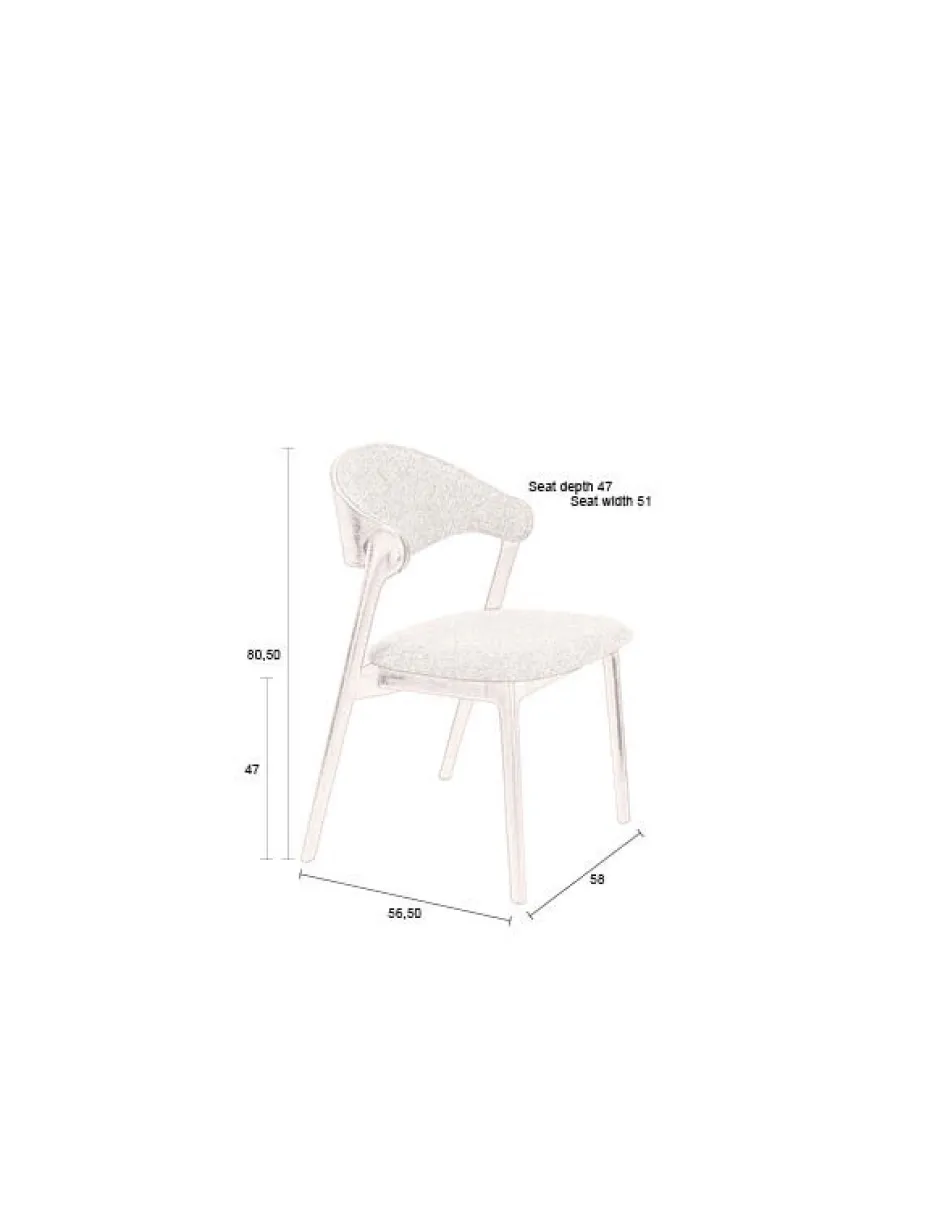 Stolar|Kök|Zuiver Stol 'Babington' - Beige