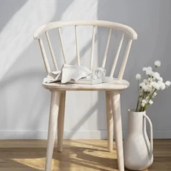 Stolar|Kök|Rowico Home Stol 'Carmen' - Vit pigmenterad