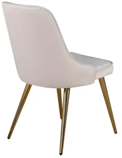 Stolar|Kök|Reforma Stol 'Elverum Deluxe' - Beige/Mässing