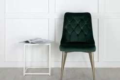 Stolar|Kök|Reforma Stol 'Elverum Deluxe' - Grön/Mässing