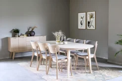 Stolar|Kök|Rowico Home Stol - 'Kato' - Ljusgrå/Vitpigmenterad