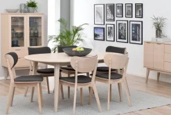 Stolar|Kök|Rowico Home Stol 'Kato' - Mörkgrå/Vitpigmenterad