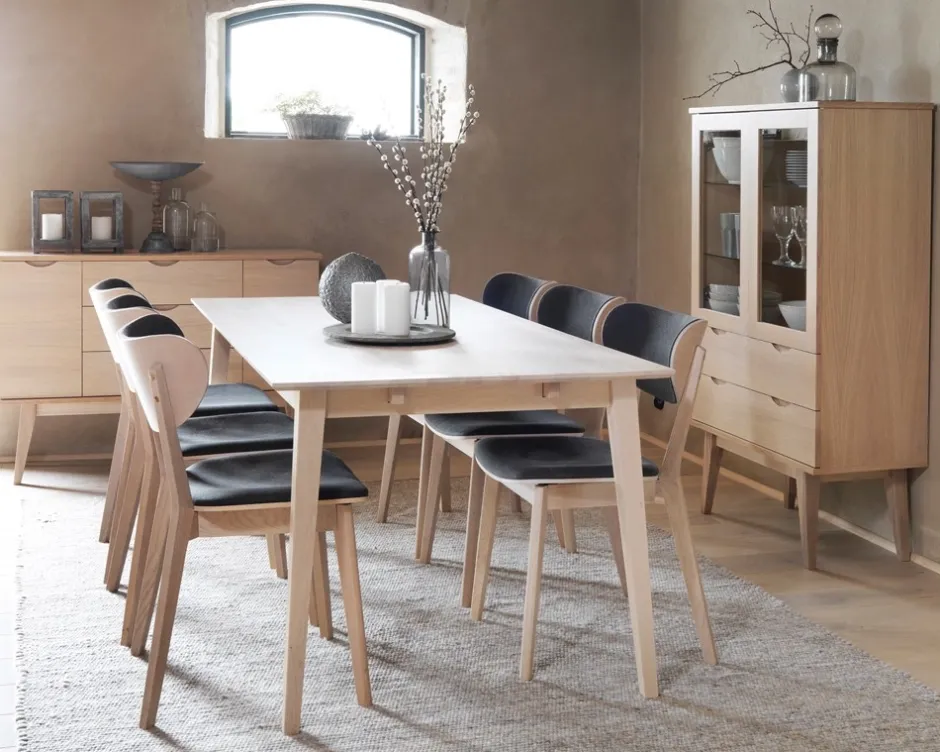 Stolar|Kök|Rowico Home Stol 'Kato' - Mörkgrå/Vitpigmenterad