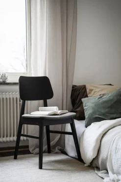 Stolar|Kök|Rowico Home Stol 'Nagano' - Ek/Mörkgrå