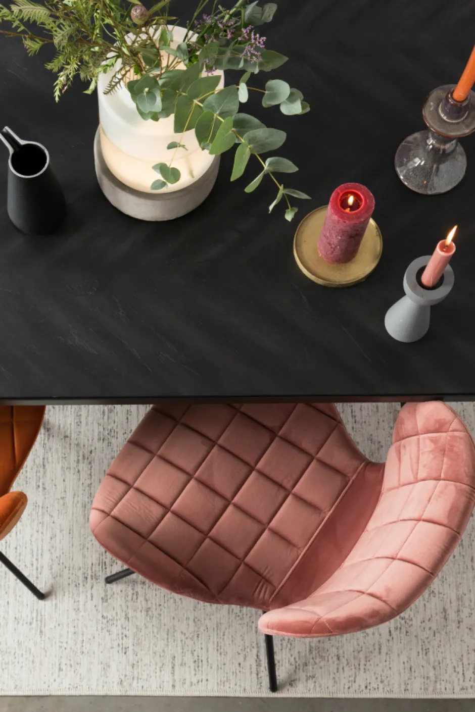 Sittmöbler|Stolar|Zuiver Stol 'Omg' - Sammet/Rosa
