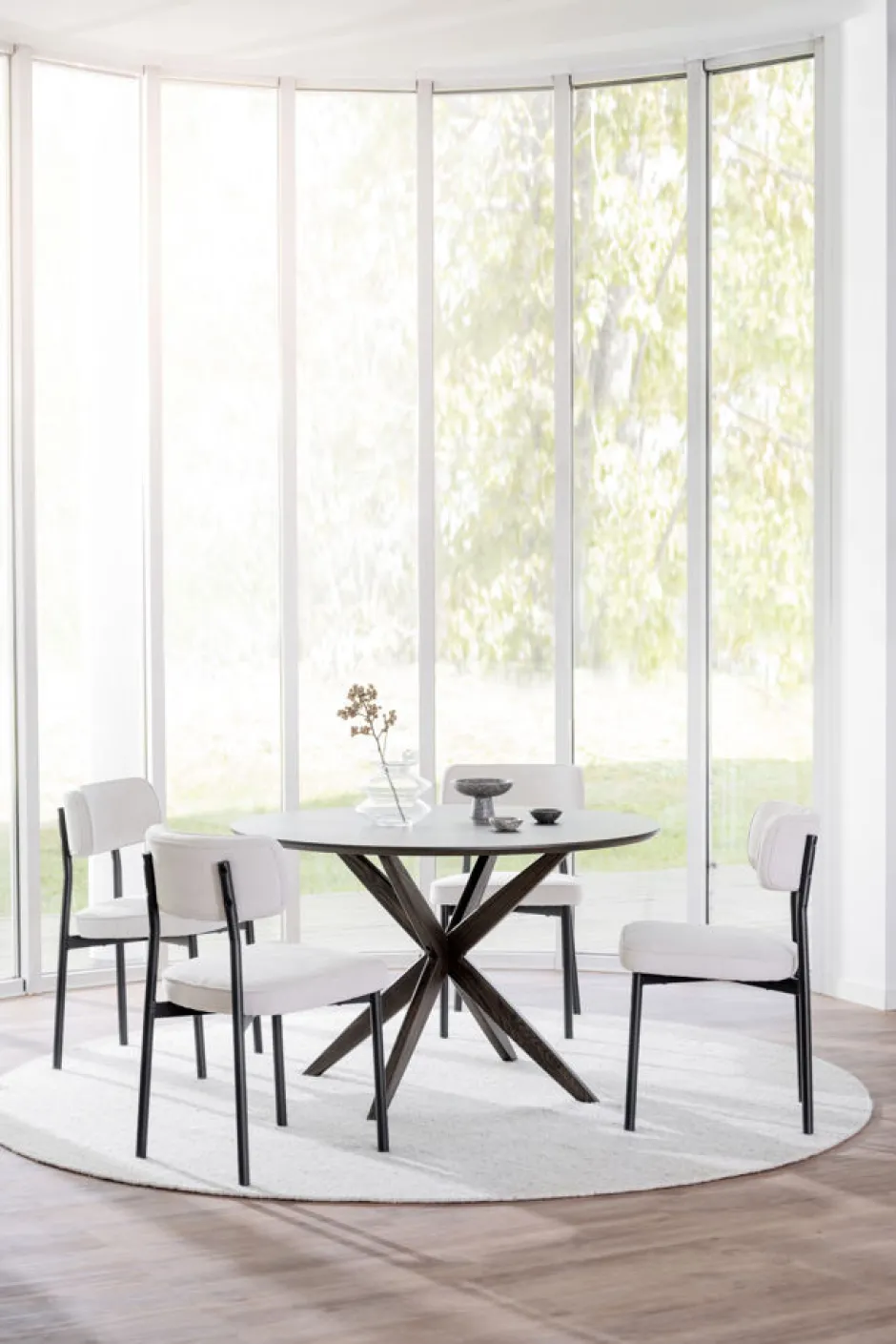 Stolar|Kök|Rowico Home Stol 'Paisley' - Beige/Svart