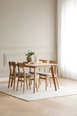Stolar|Kök|Rowico Home Stol 'Rodham' stol - Natur/Grå