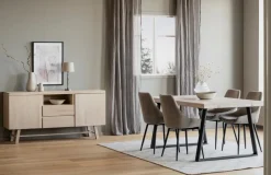 Stolar|Kök|Rowico Home Stol 'Sierra' - Beige/Svart