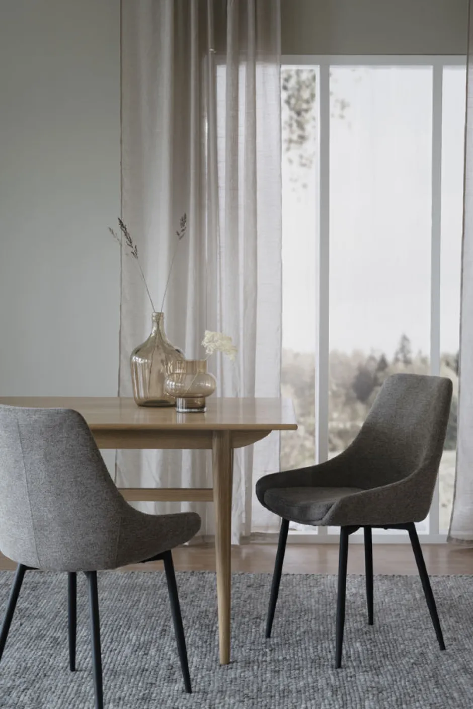 Stolar|Kök|Rowico Home Stol 'Sierra' - Grå/Svart