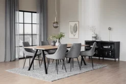 Stolar|Kök|Rowico Home Stol 'Sierra' - Grå/Svart