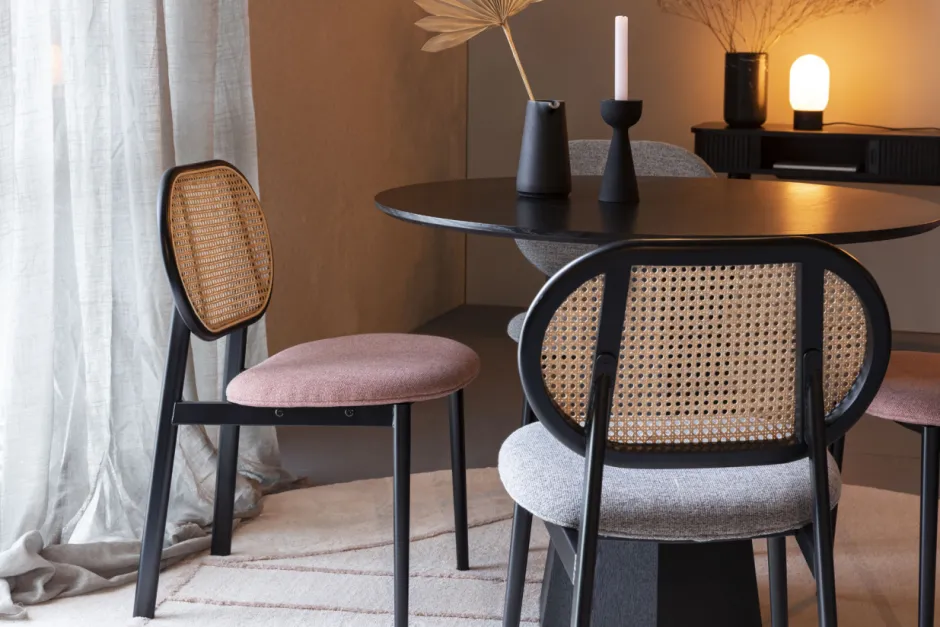 Sittmöbler|Stolar|Zuiver Stol 'Spike' - Natur/Rosa