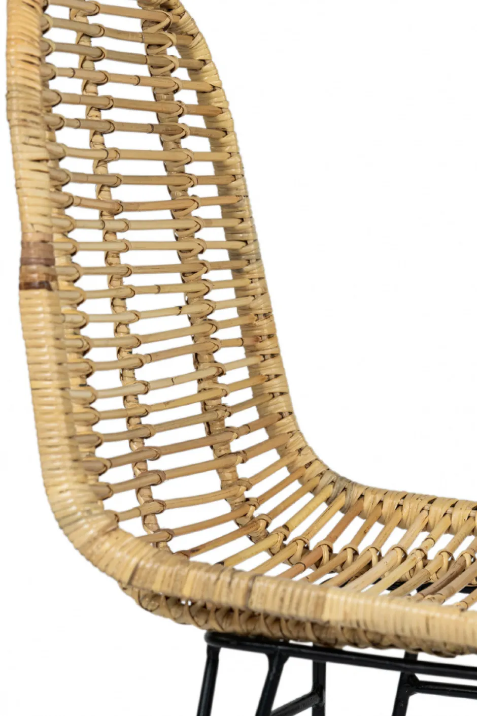 Sittmöbler|Stolar|Reforma Stol 'Striped rattan' - Natur/Svart