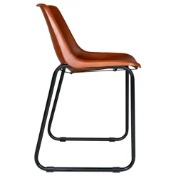 Sittmöbler|Stolar|Vintage Stol - Läder/Järn