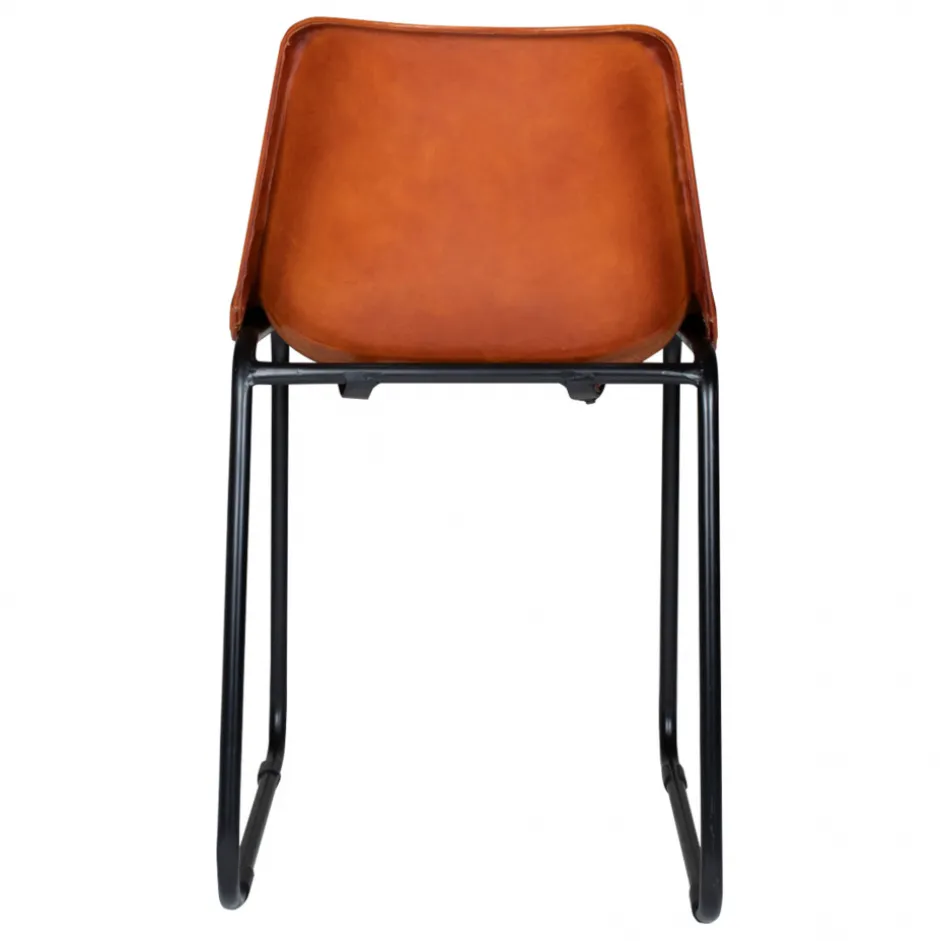 Sittmöbler|Stolar|Vintage Stol - Läder/Järn