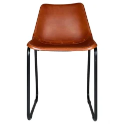 Sittmöbler|Stolar|Vintage Stol - Läder/Järn