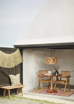 Sittmöbler|Stolar|Madam Stoltz Stol 'Wooden rattan' - Natur