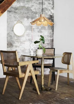 Sittmöbler|Stolar|Madam Stoltz Stol 'Wooden rattan' - Natur