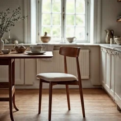 Sittmöbler|Stolar|Reforma Stol 'Ystad' - Valnöt/beige
