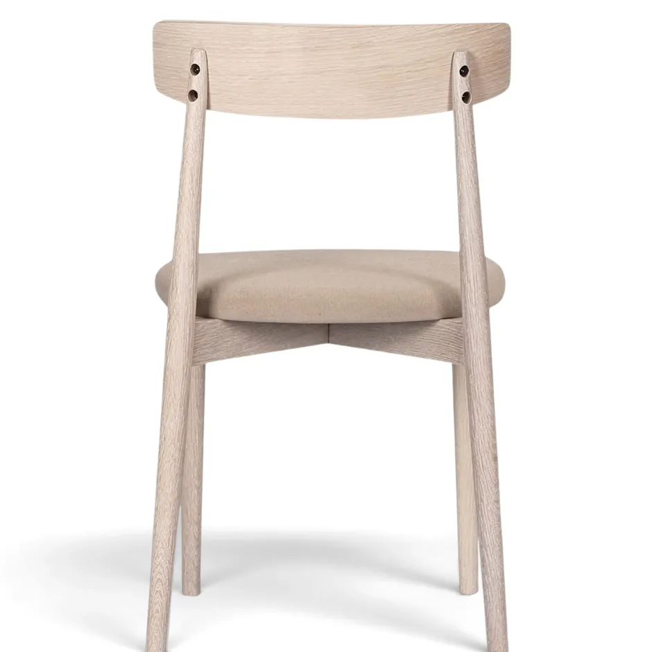 Sittmöbler|Stolar|Reforma Stol 'Ystad' - Vit ek/Beige