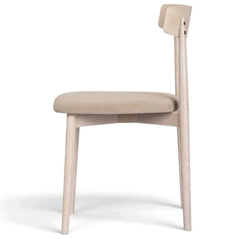 Sittmöbler|Stolar|Reforma Stol 'Ystad' - Vit ek/Beige