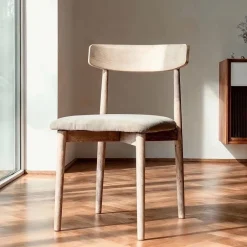 Sittmöbler|Stolar|Reforma Stol 'Ystad' - Vit ek/Beige