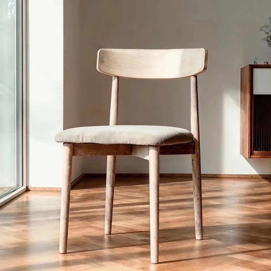 Sittmöbler|Stolar|Reforma Stol 'Ystad' - Vit ek/Beige