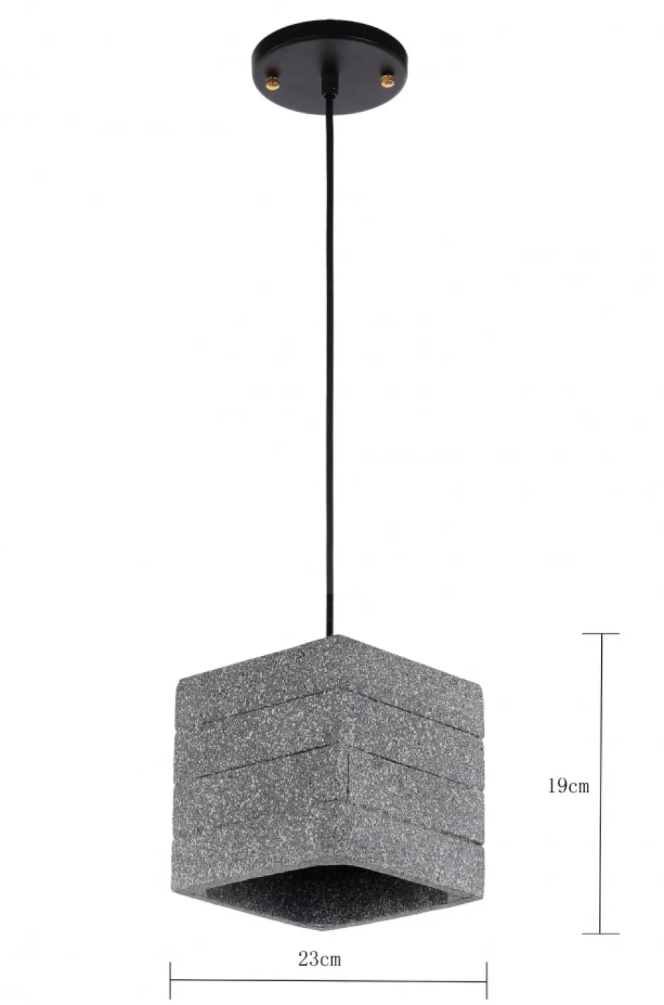 Taklampor|Lampor|Fair Glare Taklampa 'Stone Cube' - Cement