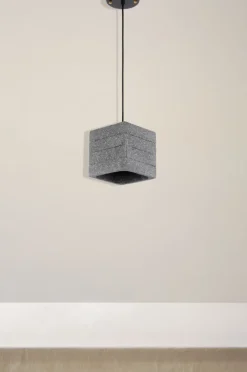 Taklampor|Lampor|Fair Glare Taklampa 'Stone Cube' - Cement