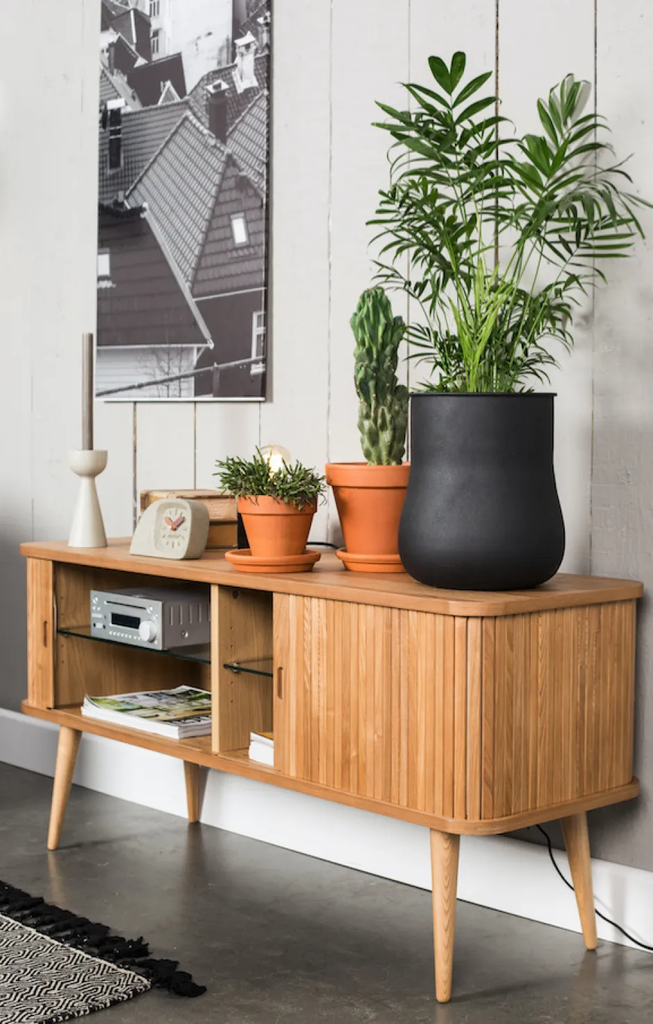Tv-Bänkar|Zuiver TV-bänk 'Barbier' - Natur